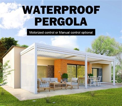 Vattentät pergolaskärm